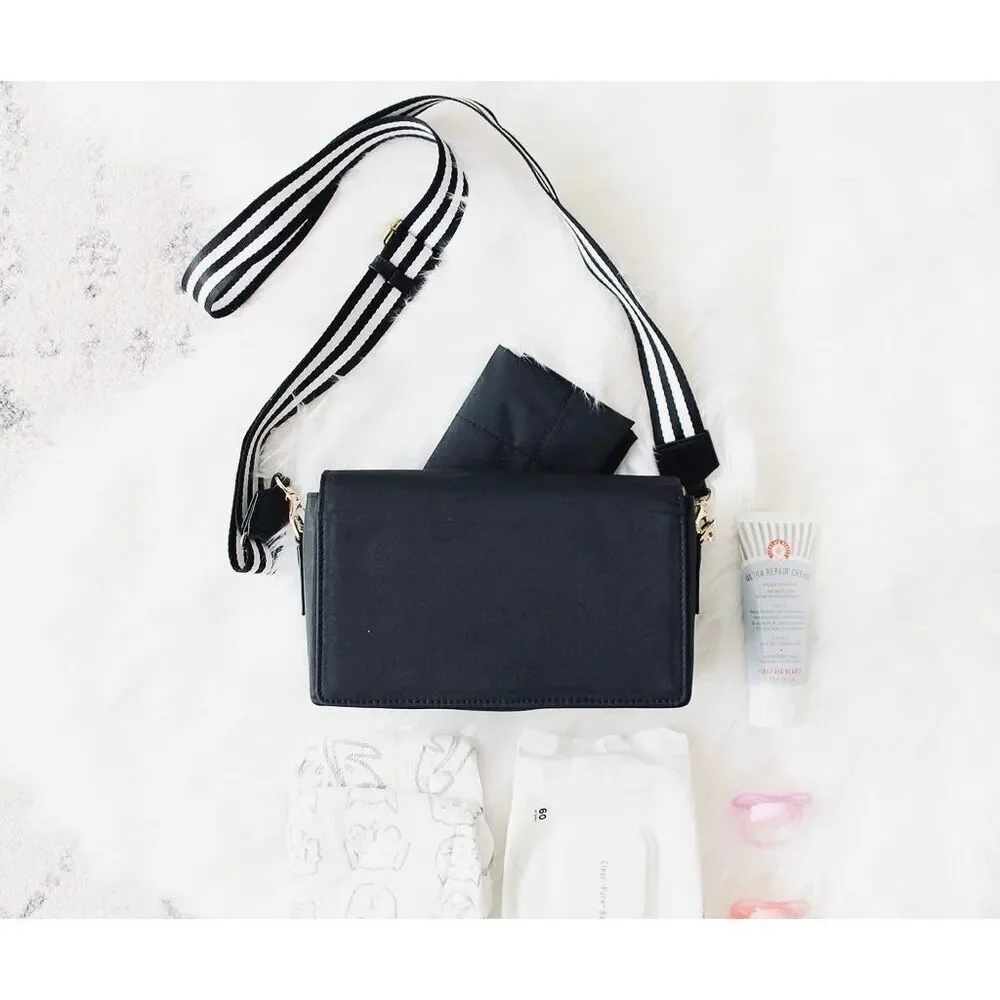 Tote Savvy Baby Change Kit Diaper Pad Crossbody Purse